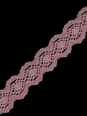 Dusty Rose European Crochet Trim – 0.875″ Dusty Rose European Crochet Trim – 0.875″