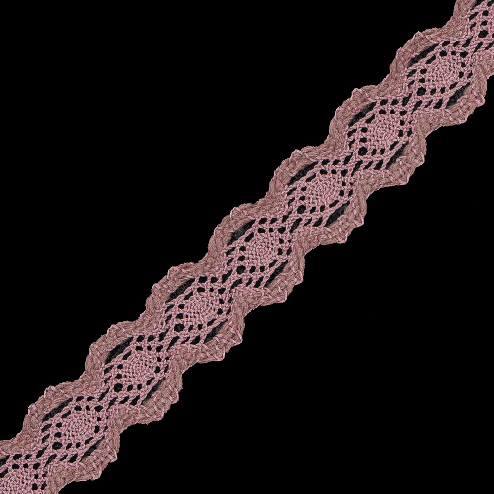 Dusty Rose European Crochet Trim – 0.875″ Dusty Rose European Crochet Trim – 0.875″
