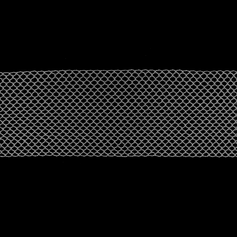 Metallic Silver European Netting - 5"