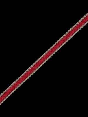 Red and Beige European Crochet Trim – 0.5″ Red and Beige European Crochet Trim – 0.5″