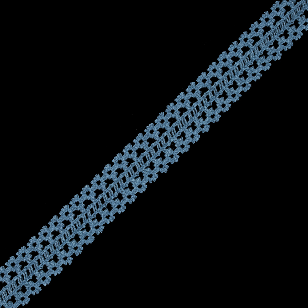 Colonial Blue European Crochet Trim – 1.5″ Colonial Blue European Crochet Trim – 1.5″
