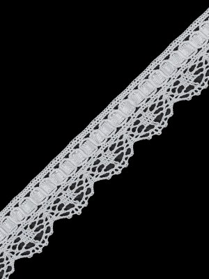 White European Crochet Trim – 0.75″ White European Crochet Trim – 0.75″