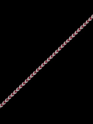 Wine and White Two-Tone Braided Trim – 0.25″ Wine and White Two-Tone Braided Trim – 0.25″