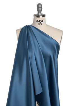 Polyester Satin – Sparta Blue – Reverie Collection Polyester Satin – Sparta Blue – Reverie Collection