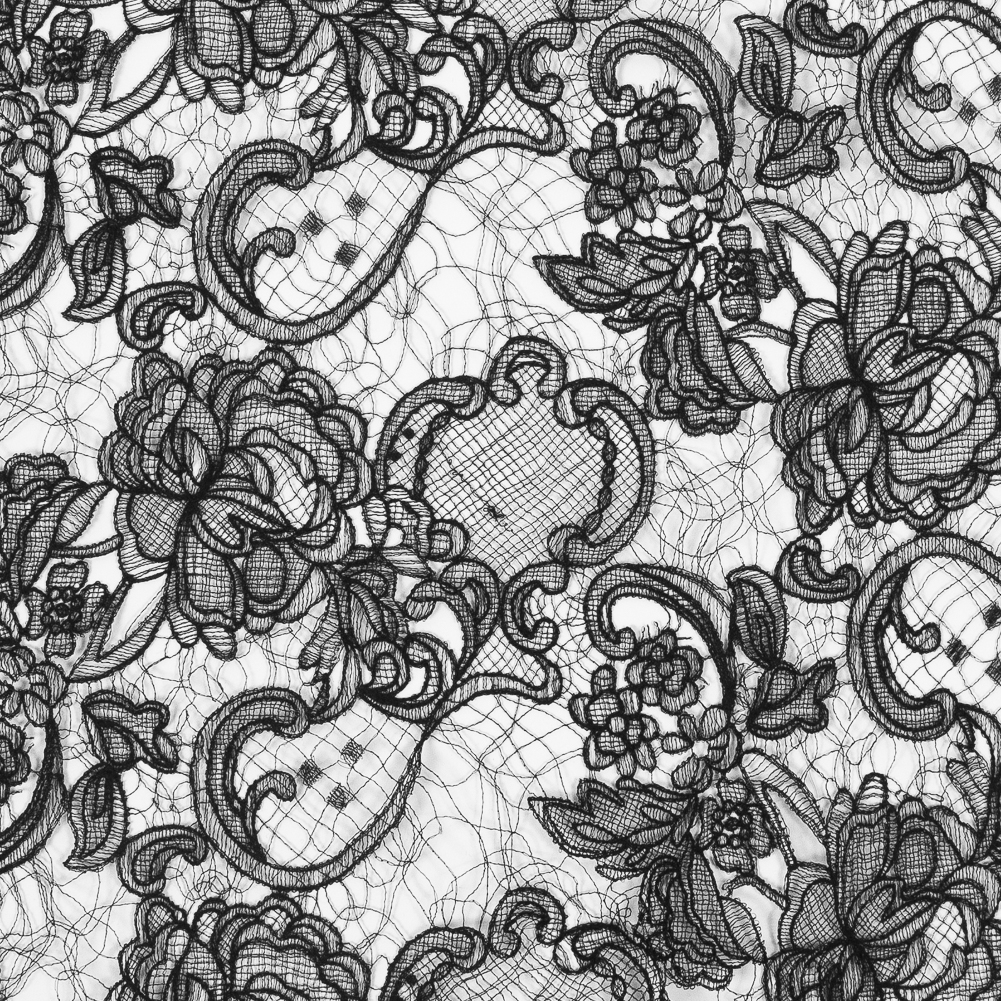 Couture Floral Lace – Black Couture Floral Lace – Black