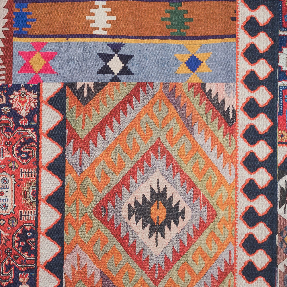 Multicolor Kilim Printed Canvas Multicolor Kilim Printed Canvas