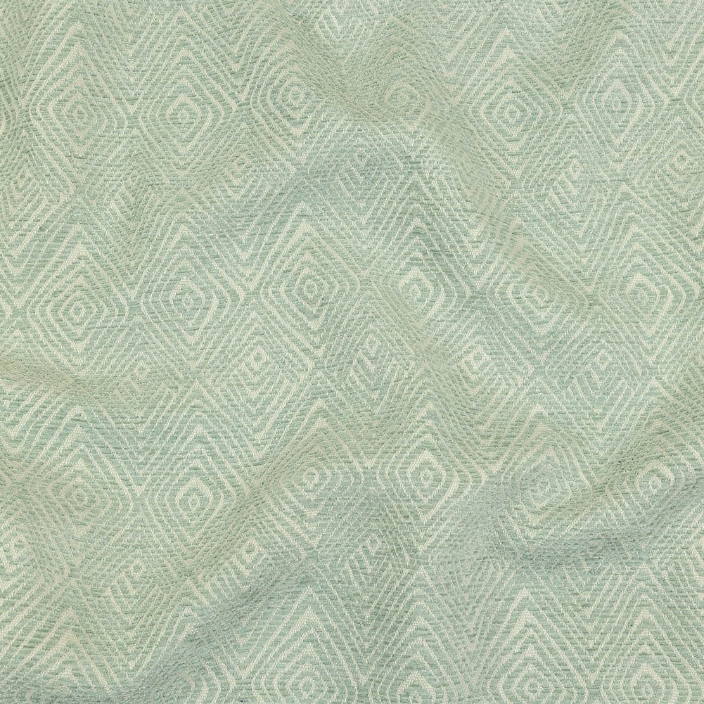 Seaglass Diamond Patterned Upholstery Chenille Seaglass Diamond Patterned Upholstery Chenille