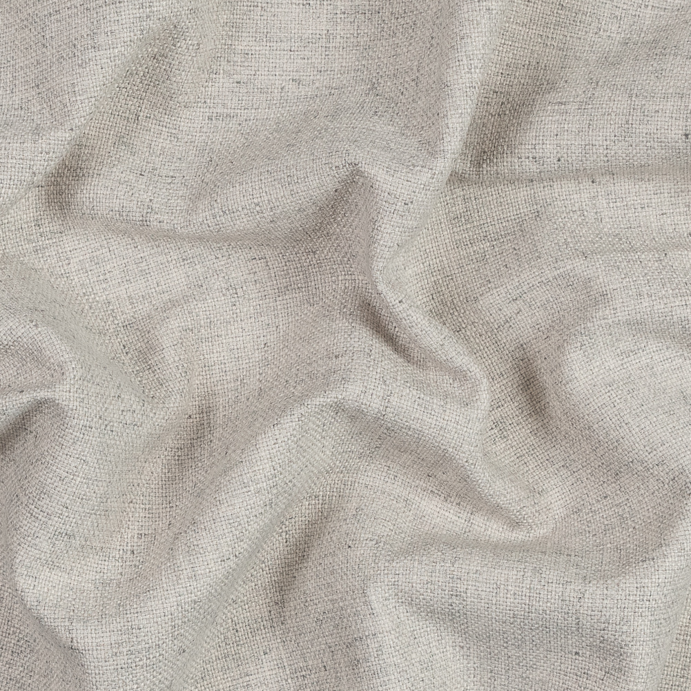 Silver and Beige Polyester Basketwoven Tweed Silver and Beige Polyester Basketwoven Tweed