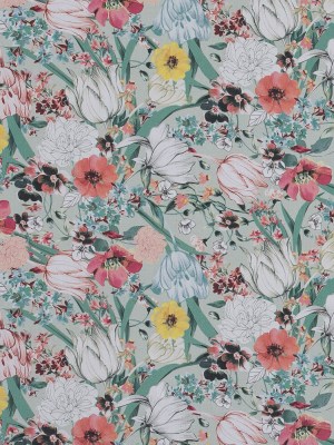 Cotton Poplin – Mint and White Floral – Flores en la Brisa Print – Mood Exclusive Felipe Collection Cotton Poplin – Mint and White Floral – Flores en la Brisa Print – Mood Exclusive Felipe Collection