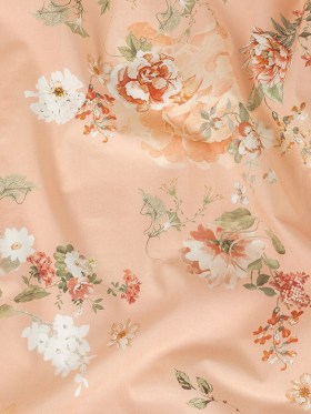 Cotton Poplin – Peach Pink Floral – Flores de las Montanas Print – Mood Exclusive Felipe Collection Cotton Poplin – Peach Pink Floral – Flores de las Montanas Print – Mood Exclusive Felipe Collection