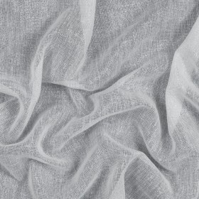 White and Metallic Silver Drapery Sheer White and Metallic Silver Drapery Sheer