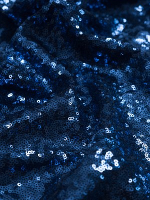 Mesh with Baby Sequins – Navy – Mariah Collection Mesh with Baby Sequins – Navy – Mariah Collection