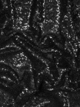 Mesh with Baby Sequins – Black – Mariah Collection Mesh with Baby Sequins – Black – Mariah Collection