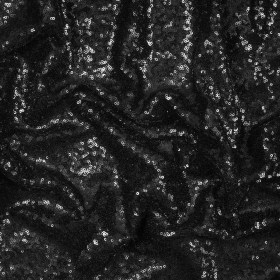 Mesh with Baby Sequins – Black – Mariah Collection Mesh with Baby Sequins – Black – Mariah Collection