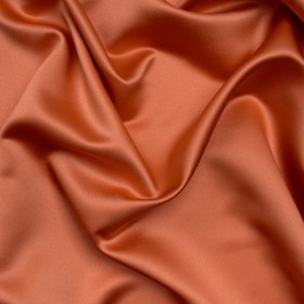 Polyester Satin – Papaya – Reverie Collection Polyester Satin – Papaya – Reverie Collection