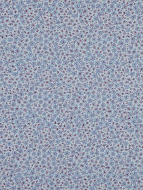 Cotton Voile – Light Blue, Red and White Little Florals Cotton Voile – Light Blue, Red and White Little Florals