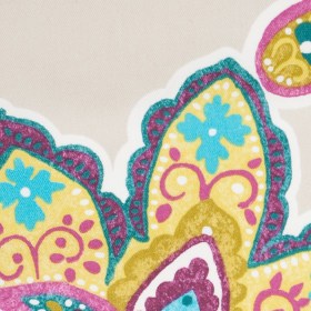 Spanish Beige Floral Cotton-Polyester Print Spanish Beige Floral Cotton-Polyester Print