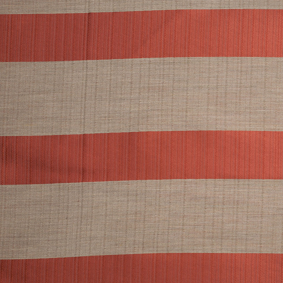 Striped Rust Polyester Woven Striped Rust Polyester Woven