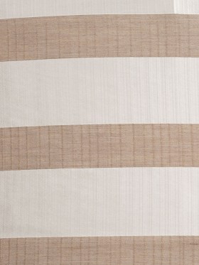 Striped Pearl/Beige Polyester Woven Striped Pearl/Beige Polyester Woven