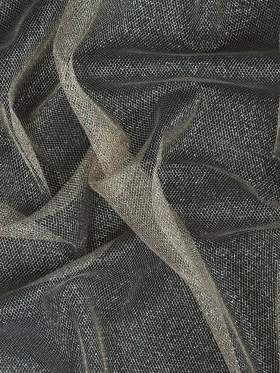 Metallic Tulle – Gold on White Metallic Tulle – Gold on White