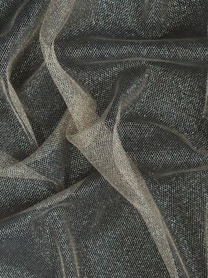 Metallic Tulle – Gold on White Metallic Tulle – Gold on White