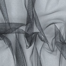 Metallic Tulle – Silver on Black Metallic Tulle – Silver on Black