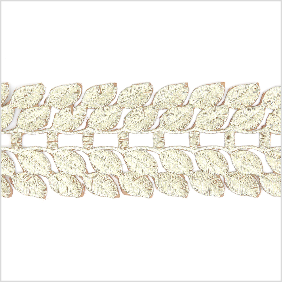 2.75″ Metallic Gold Leafy Trim 2.75″ Metallic Gold Leafy Trim