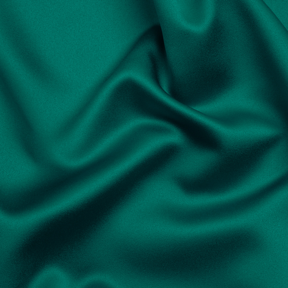 Polyester Satin – Crepe Teal – Reverie Collection Polyester Satin – Crepe Teal – Reverie Collection