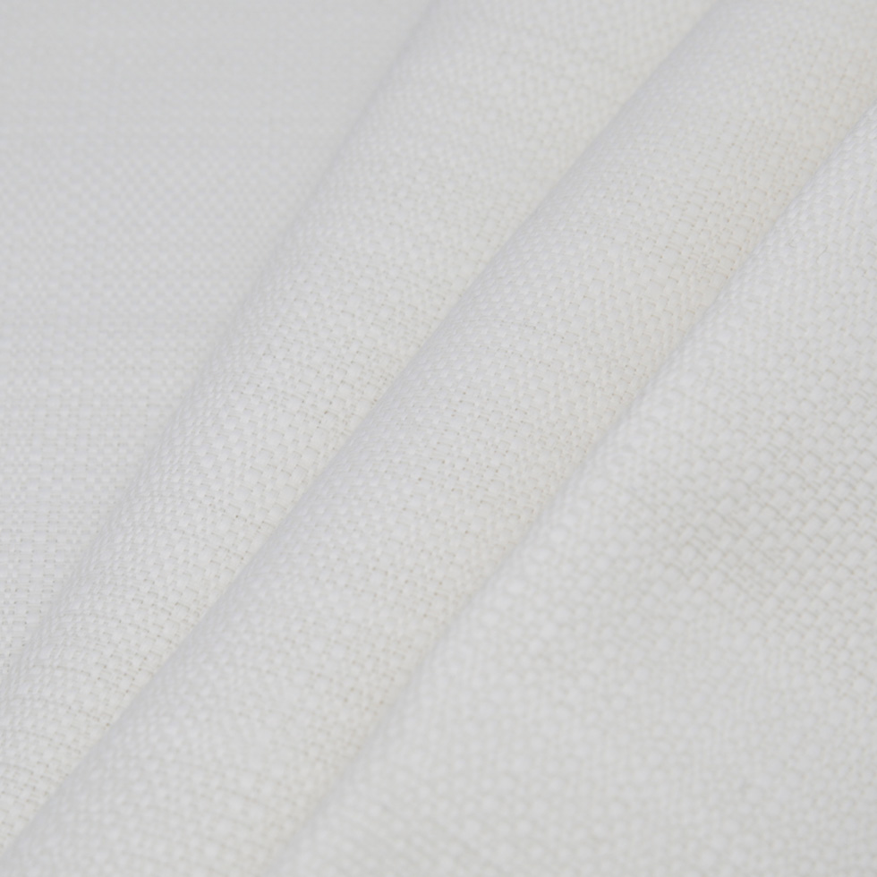 Spanish White Textured Polyester Blended Woven Spanish White Textured Polyester Blended Woven