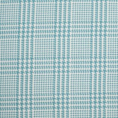 Spanish Spa Blue Houndstooth Poly-Cotton Woven Spanish Spa Blue Houndstooth Poly-Cotton Woven