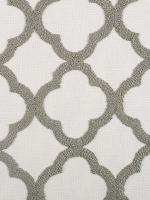 Shadow/White Classical Embroidered Linen-Like Polyester Shadow/White Classical Embroidered Linen-Like Polyester