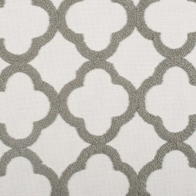 Shadow/White Classical Embroidered Linen-Like Polyester Shadow/White Classical Embroidered Linen-Like Polyester