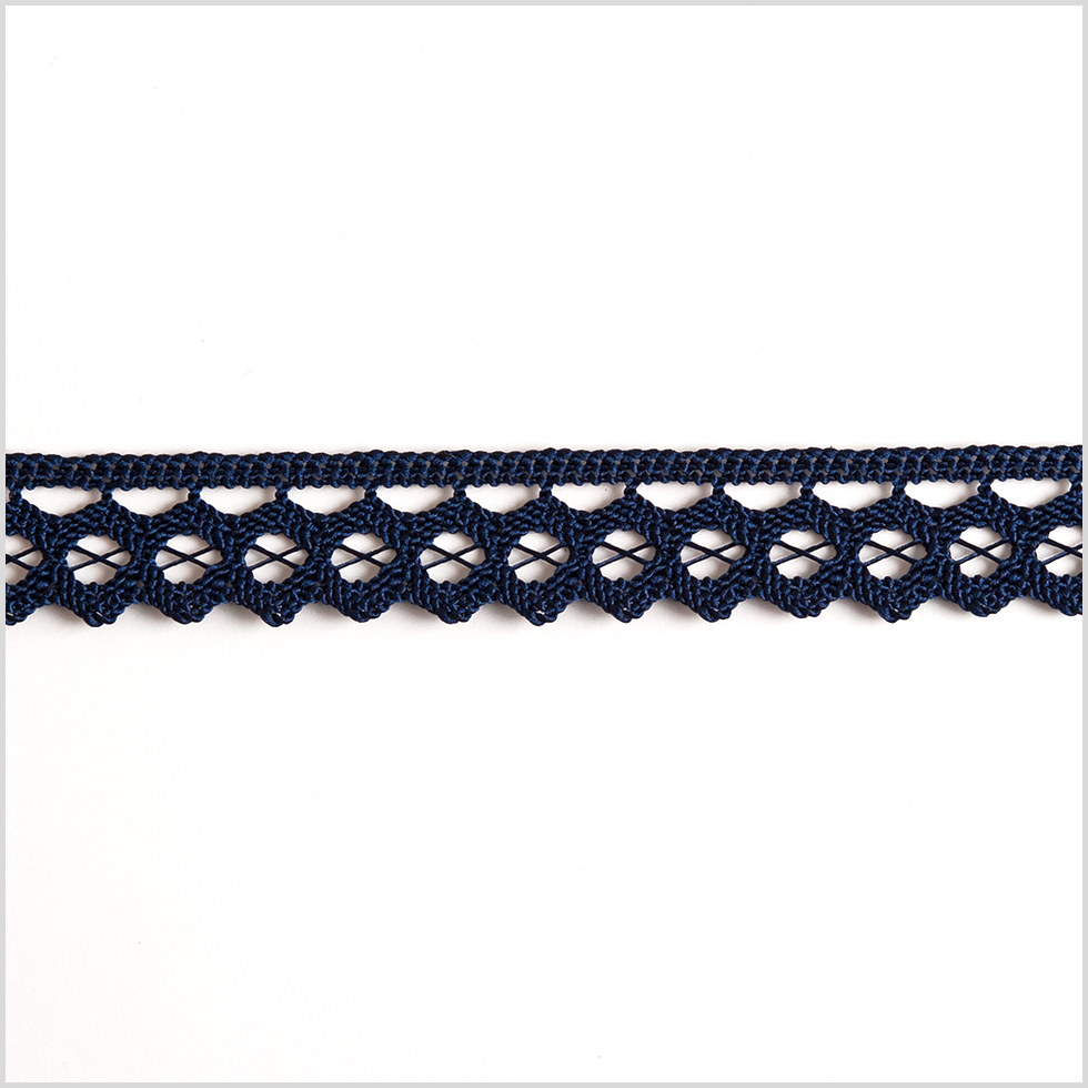 Dark Navy European Crochet Trim – 0.75″ Dark Navy European Crochet Trim – 0.75″
