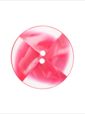 Plastic 2-Hole Button Made in Italy – 36L/23mm – Pink and Transparent Swirled Fan Blades Plastic 2-Hole Button Made in Italy – 36L/23mm – Pink and Transparent Swirled Fan Blades