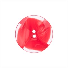 Plastic 2-Hole Button Made in Italy – 36L/23mm – Red and Transparent Swirled Fan Blades Plastic 2-Hole Button Made in Italy – 36L/23mm – Red and Transparent Swirled Fan Blades