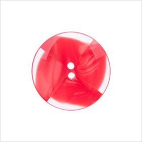Plastic 2-Hole Button Made in Italy – 36L/23mm – Red and Transparent Swirled Fan Blades Plastic 2-Hole Button Made in Italy – 36L/23mm – Red and Transparent Swirled Fan Blades