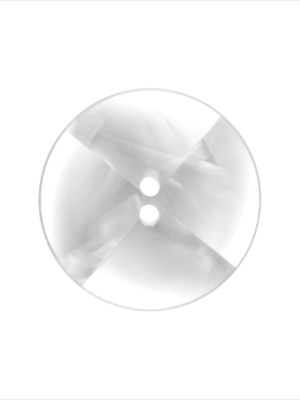 Plastic 2-Hole Button Made in Italy – 36L/23mm – Ivory and Transparent Swirled Fan Blades Plastic 2-Hole Button Made in Italy – 36L/23mm – Ivory and Transparent Swirled Fan Blades