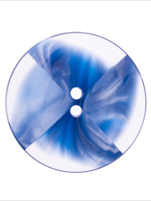 Italian Blue Abstract Semi-Clear 2-Hole Plastic Button – 36L/23mm Italian Blue Abstract Semi-Clear 2-Hole Plastic Button – 36L/23mm