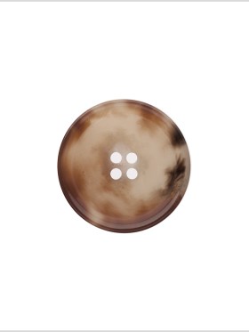 Italian Shiny Light Brown Rimmed 4-Hole Button – 36L/23mm Italian Shiny Light Brown Rimmed 4-Hole Button – 36L/23mm