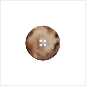 Italian Shiny Light Brown Rimmed 4-Hole Button – 36L/23mm Italian Shiny Light Brown Rimmed 4-Hole Button – 36L/23mm