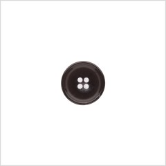 Italian Shiny Black Rimmed 4-Hole Button – 24L/15mm Italian Shiny Black Rimmed 4-Hole Button – 24L/15mm