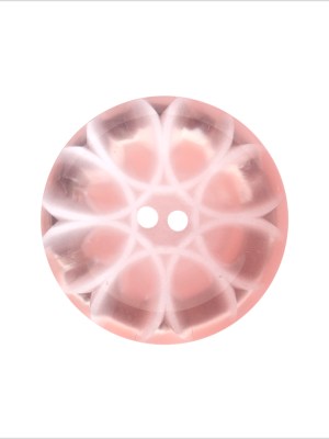 Plastic 2-Hole Button Made in Italy – 36L/23mm – Baby Pink and Transparent Loop de Loops Plastic 2-Hole Button Made in Italy – 36L/23mm – Baby Pink and Transparent Loop de Loops