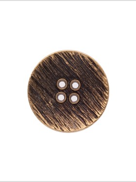 Italian Gold Zamac Embossed Button – 40L/25.5mm Italian Gold Zamac Embossed Button – 40L/25.5mm