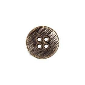 Italian Gold Zamac Embossed Button – 24L/15mm Italian Gold Zamac Embossed Button – 24L/15mm