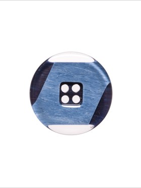 Italian Navy Abstract Semi-Clear 2-Hole Plastic Button – 28L/18mm Italian Navy Abstract Semi-Clear 2-Hole Plastic Button – 28L/18mm