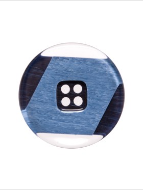 Italian Navy Abstract Semi-Clear 2-Hole Plastic Button – 36L/23mm Italian Navy Abstract Semi-Clear 2-Hole Plastic Button – 36L/23mm