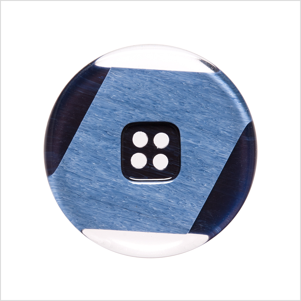 Italian Navy Abstract Semi-Clear 2-Hole Plastic Button – 44L/28mm Italian Navy Abstract Semi-Clear 2-Hole Plastic Button – 44L/28mm