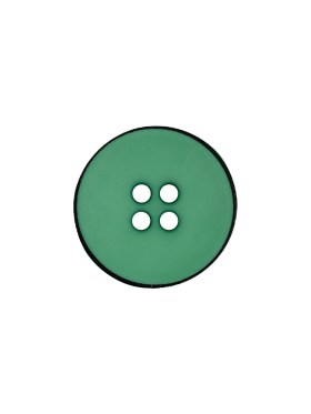 Italian Green 4-Hole Plastic Button – 24L/15mm Italian Green 4-Hole Plastic Button – 24L/15mm