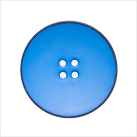 Italian Blue 4-Hole Plastic Button – 44L/28mm Italian Blue 4-Hole Plastic Button – 44L/28mm