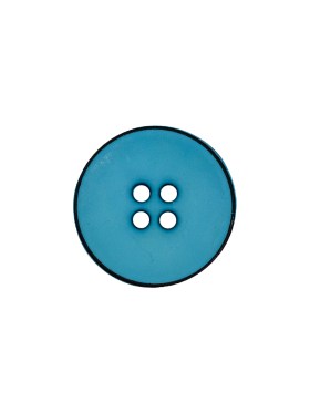 Italian Blue 4-Hole Plastic Button – 24L/15mm Italian Blue 4-Hole Plastic Button – 24L/15mm
